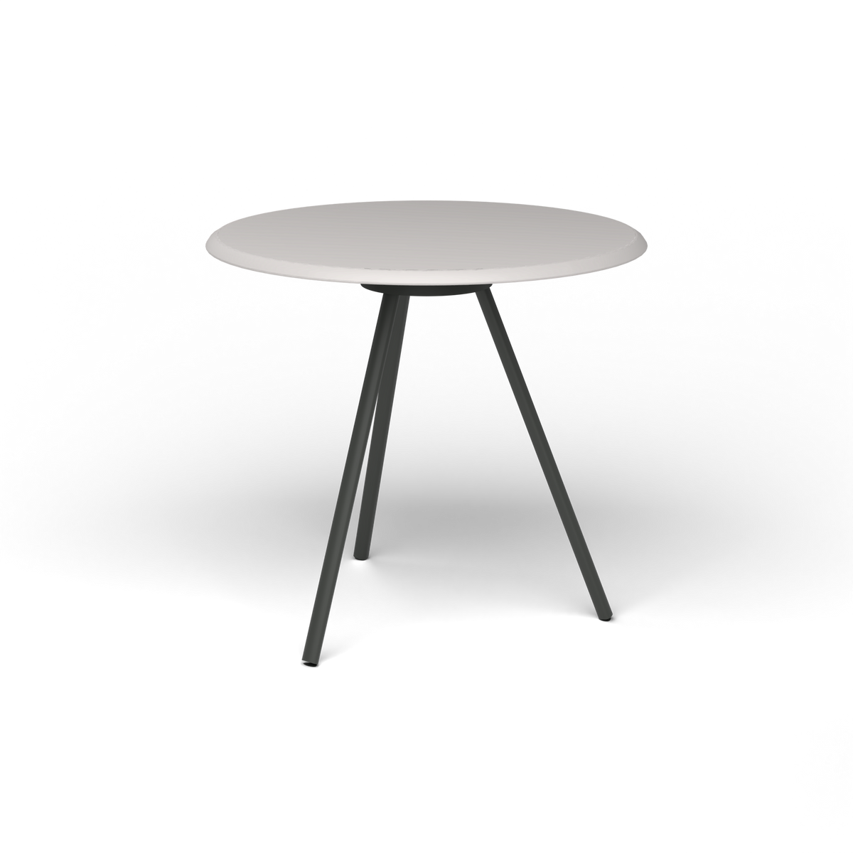 Zebra Tafel - Rond Ø 72 cm, speckled Grey, Metallic Grey