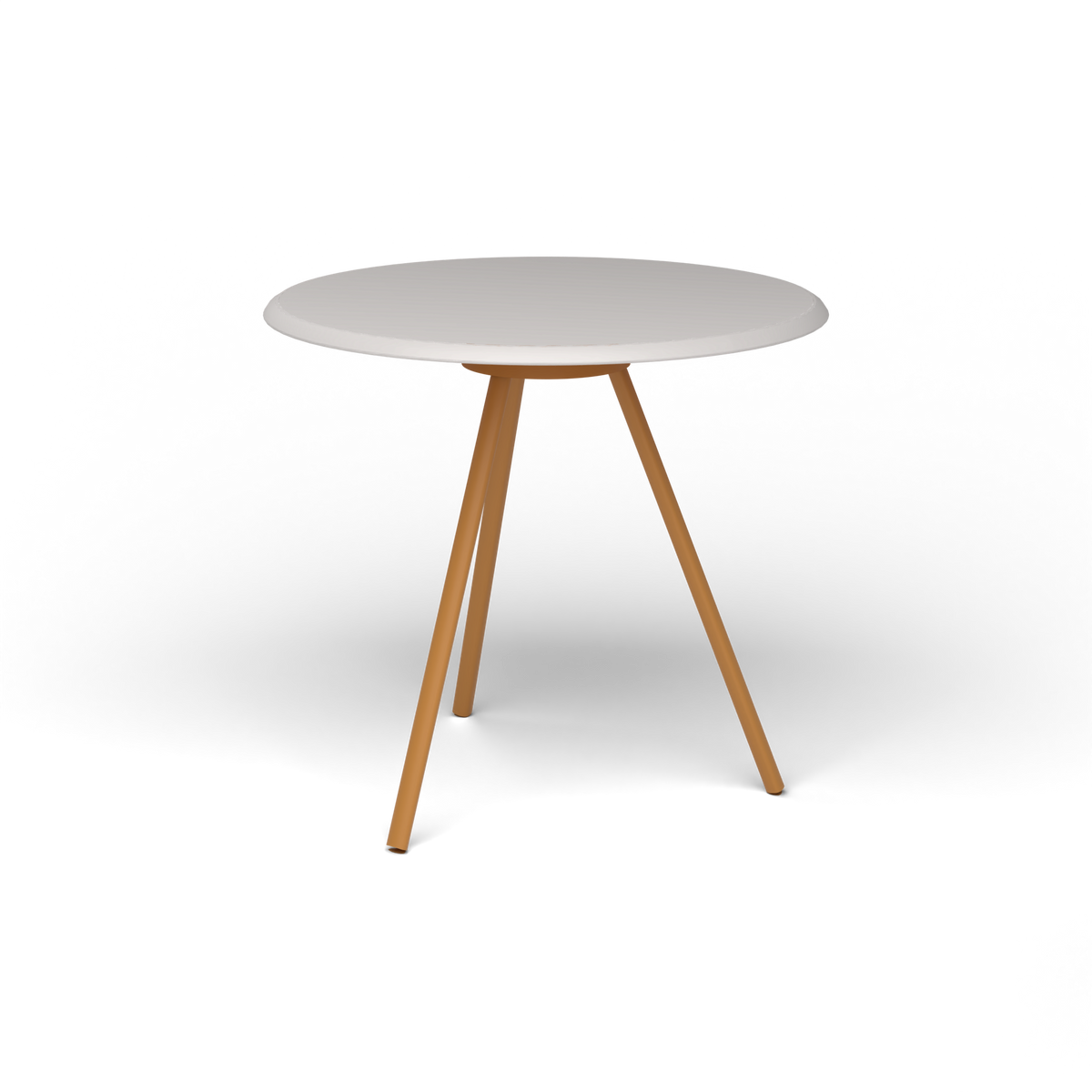 Zebra Tafel - Rond Ø 72 cm, speckled Grey, Mustard Yellow