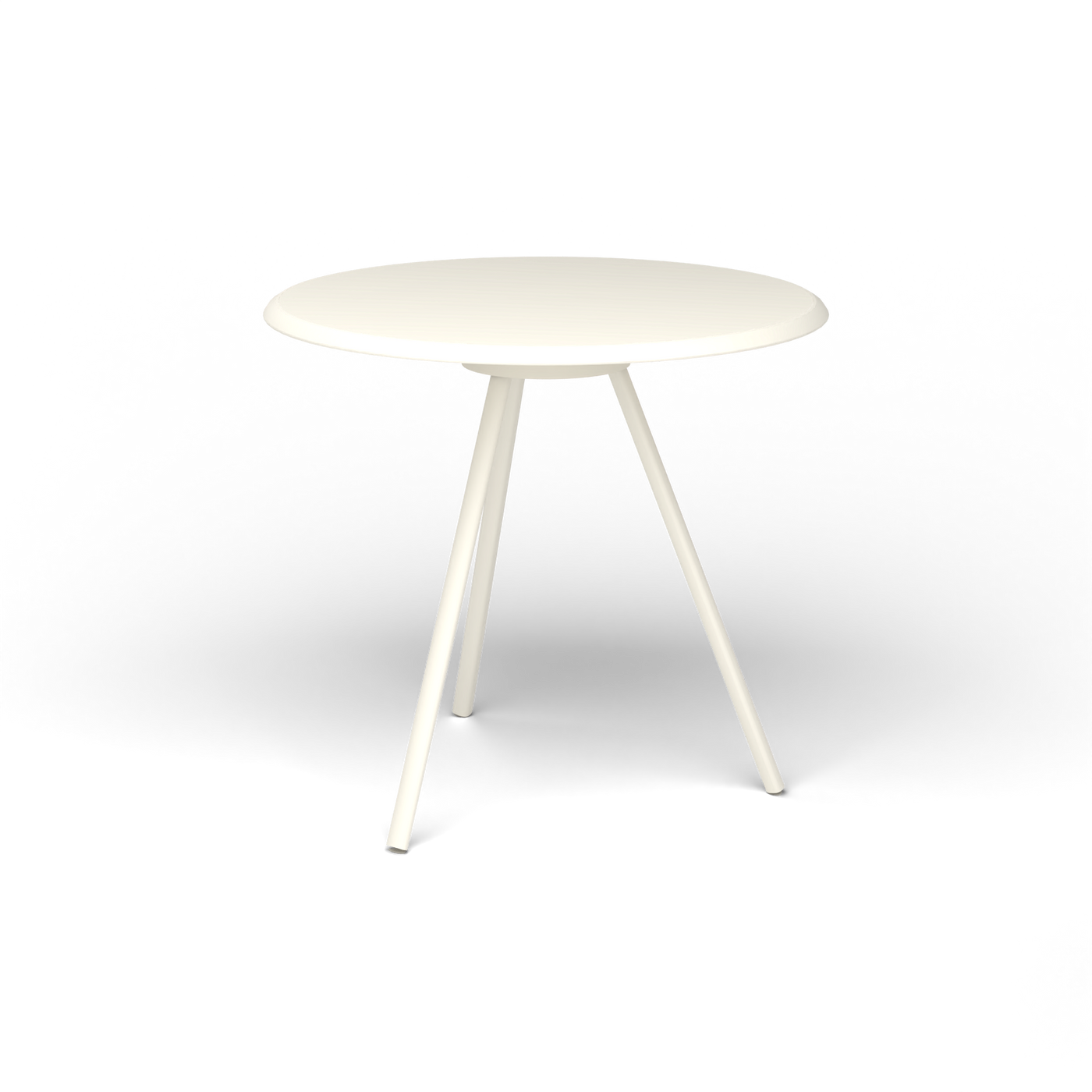 Zebra Tafel - Rond Ø 72 cm, gelakt aluminium, Antique White