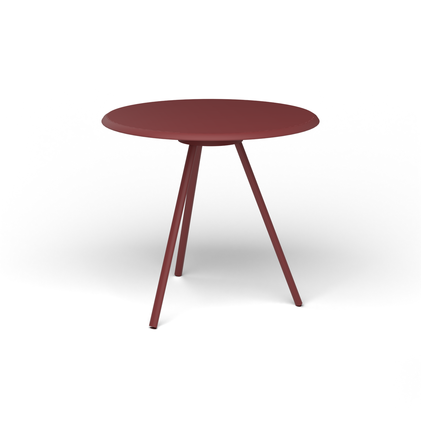 Zebra Tafel - Rond Ø 72 cm, gelakt aluminium, Autumn Red