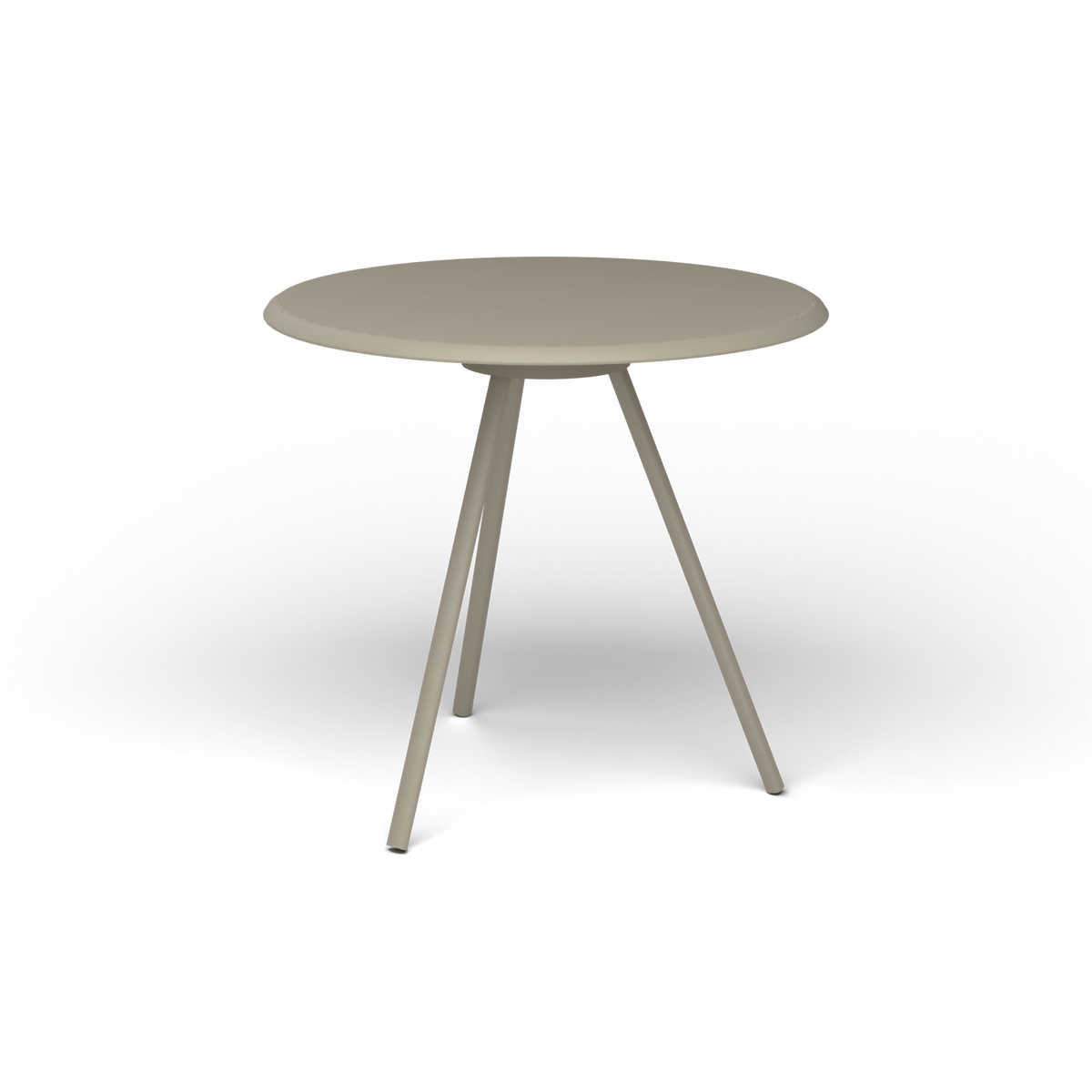 Zebra Tafel - Rond Ø 72 cm, gelakt aluminium, Pearly Gold