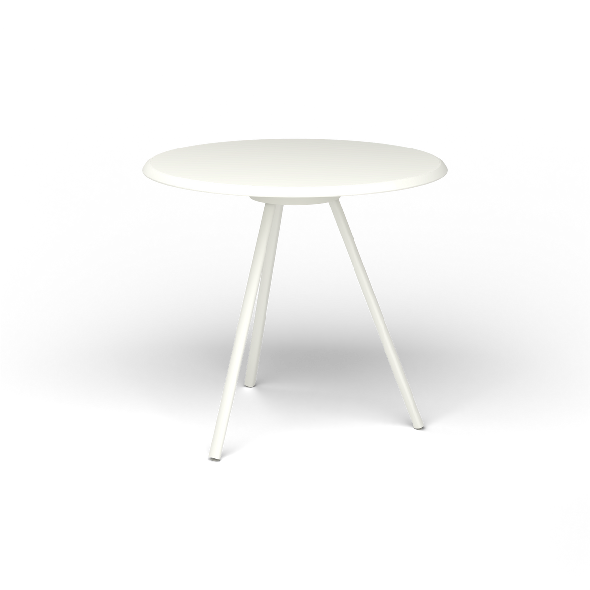 Zebra Tafel - Rond Ø 72 cm, gelakt aluminium, White