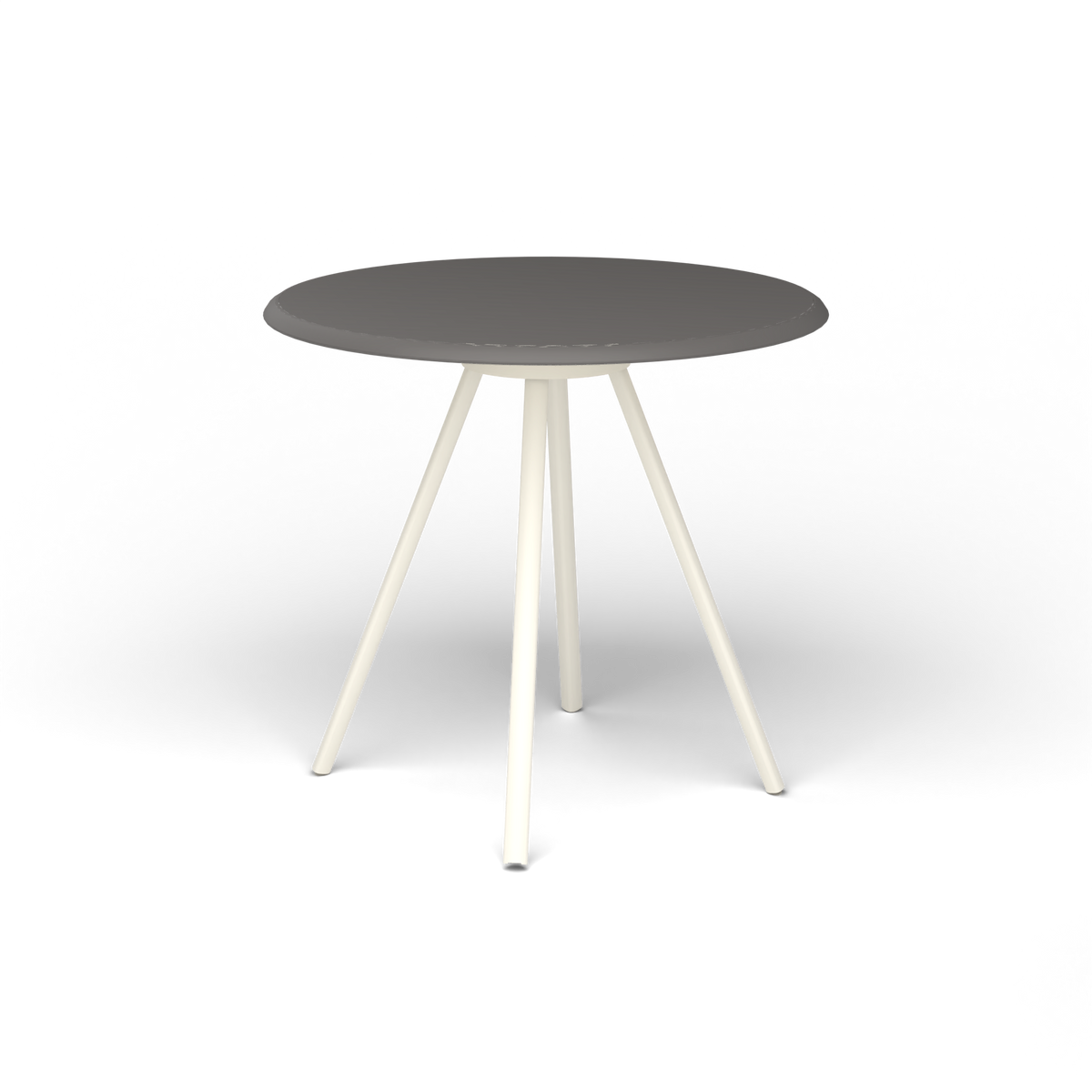 Zebra Tafel - Rond Ø 72 cm, speckled Anthracite, Antique White
