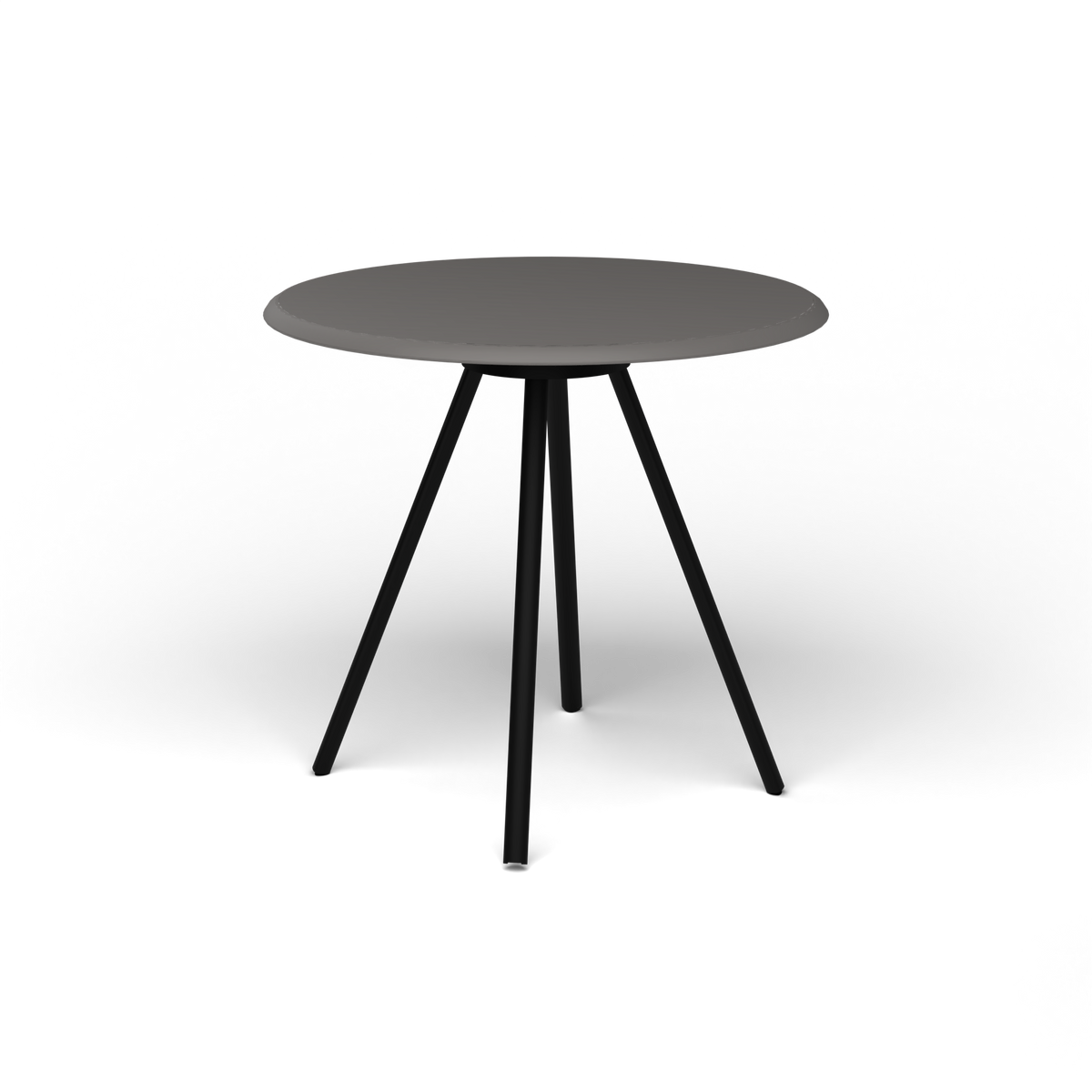 Zebra Tafel - Rond Ø 72 cm, speckled Anthracite, Black