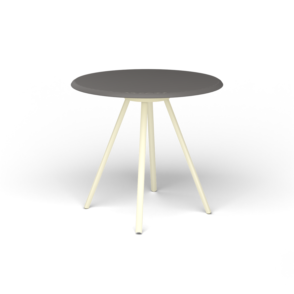 Zebra Tafel - Rond Ø 72 cm, speckled Anthracite, Butter White