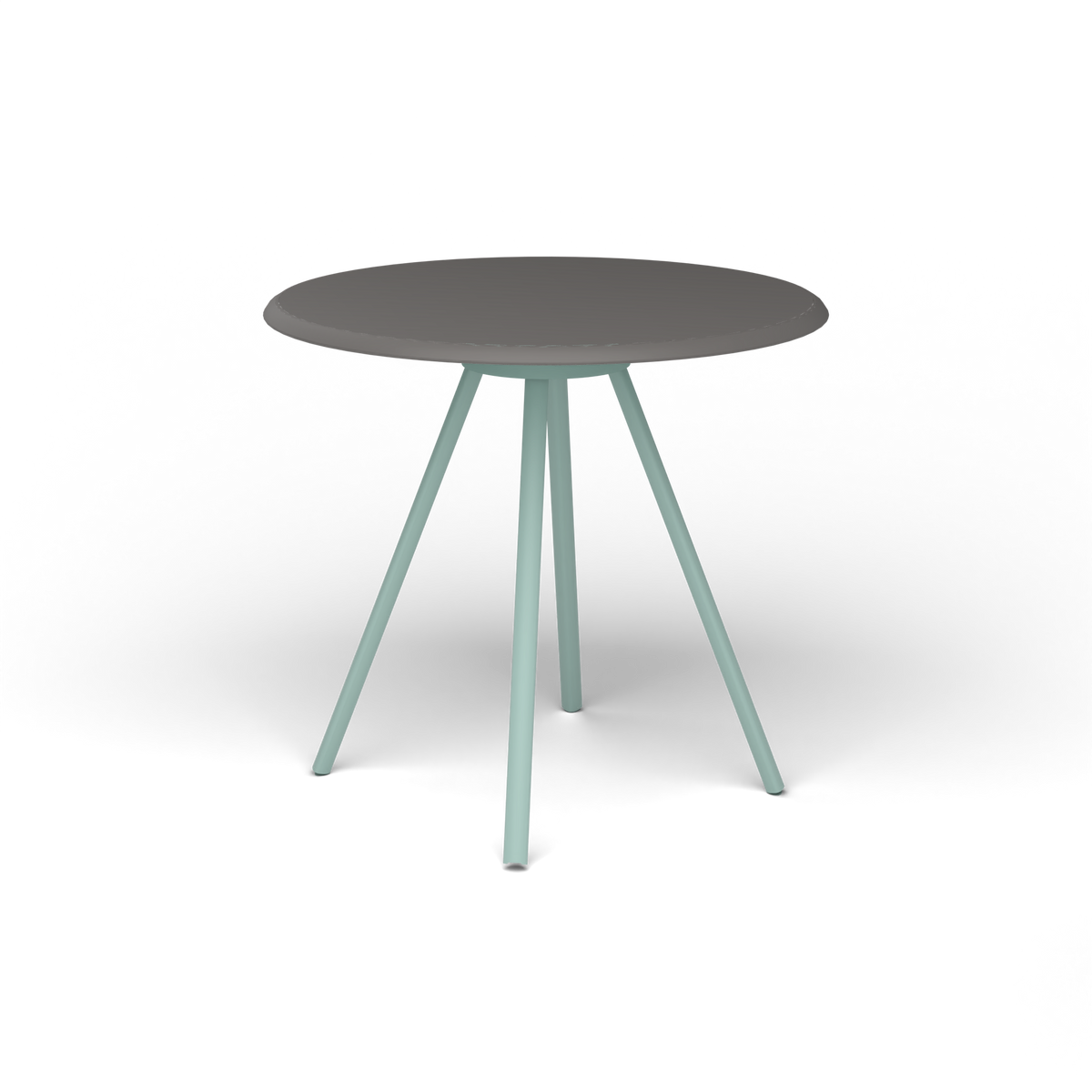 Zebra Tafel - Rond Ø 72 cm, speckled Anthracite, Light Blue