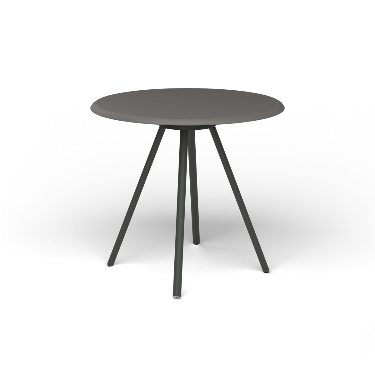 Zebra Tafel - Rond Ø 72 cm, speckled Anthracite, Metallic Grey