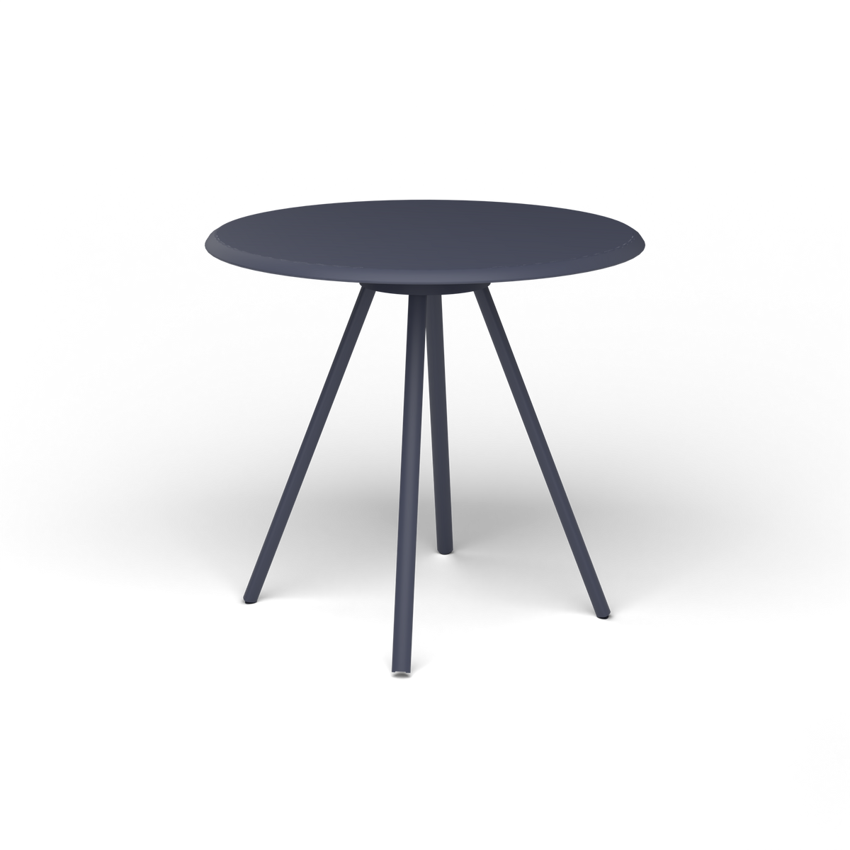 Zebra Tafel - Rond Ø 72 cm, gelakt aluminium, Grey Blue