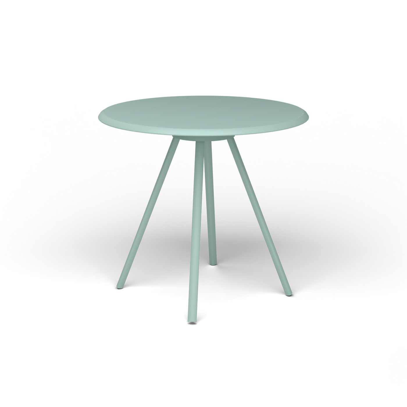Zebra Tafel - Rond Ø 72 cm, gelakt aluminium, Light Blue
