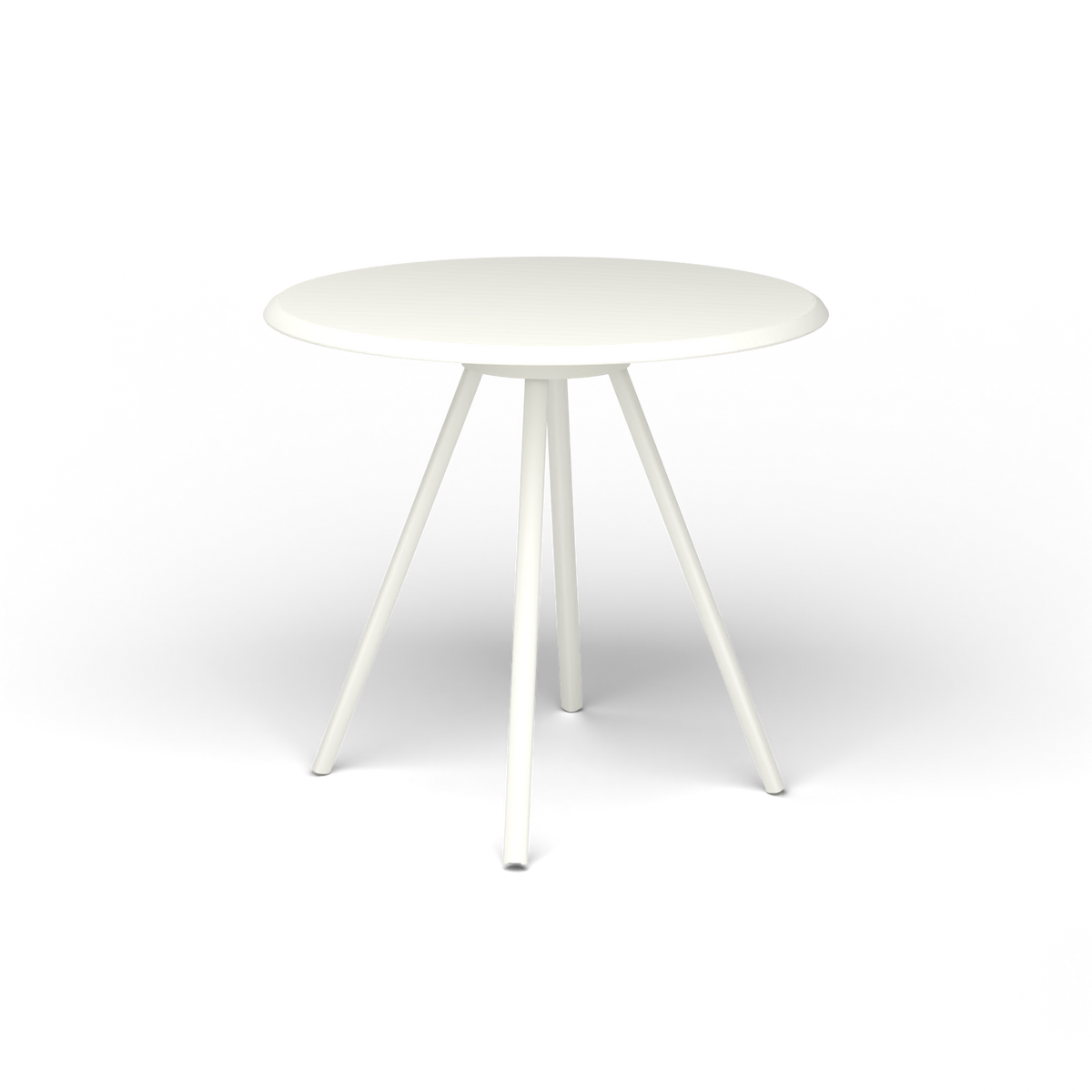 Zebra Tafel - Rond Ø 72 cm, gelakt aluminium, White