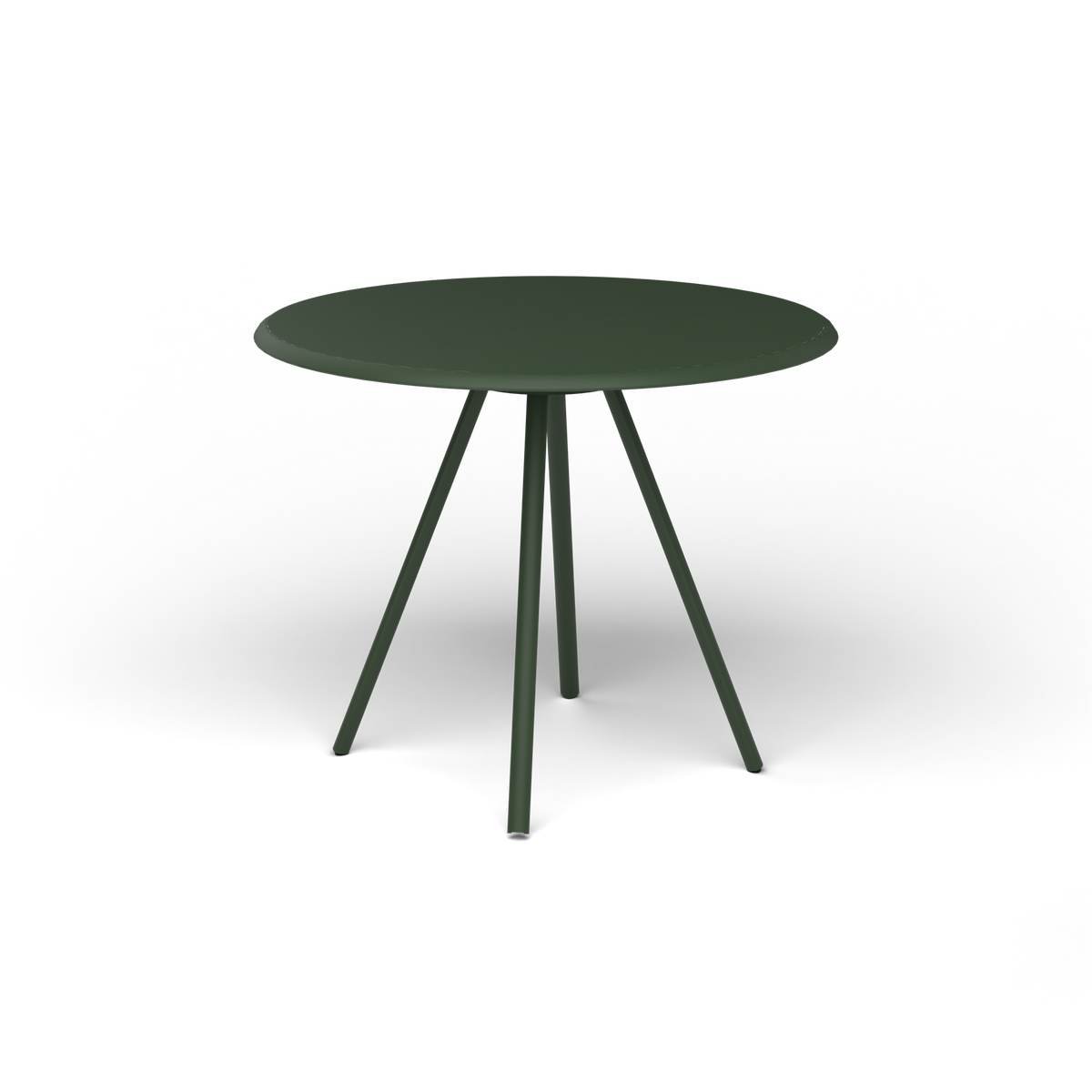 Zebra Tafel - Rond Ø 82 cm, gelakt aluminium, Bottle Green