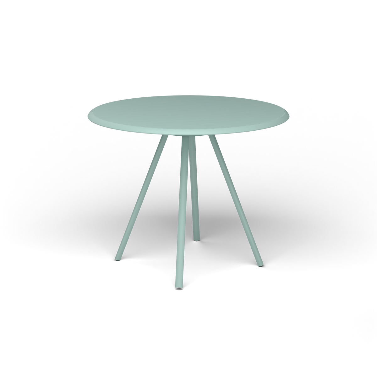 Zebra Tafel - Rond Ø 82 cm, gelakt aluminium, Light Blue