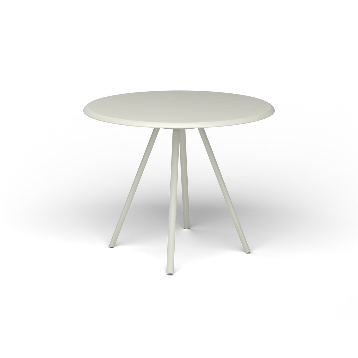 Zebra Tafel - Rond Ø 82 cm, gelakt aluminium, Powder Grey