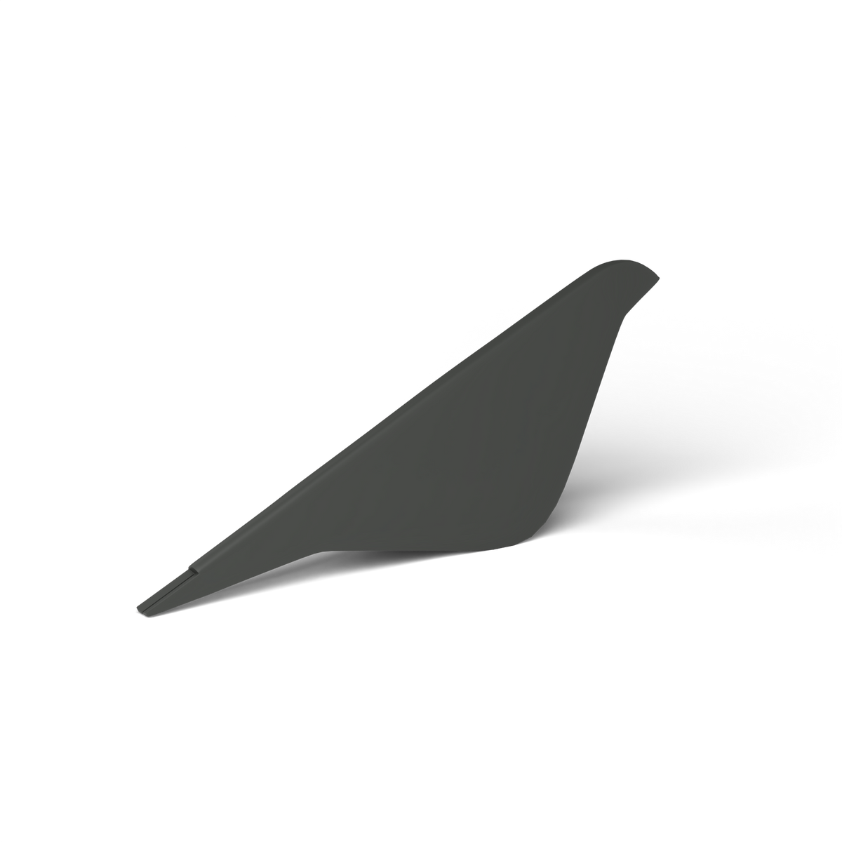 Decoratieve Vogel, 15 × 3 × h 6 cm, Metallic Grey
