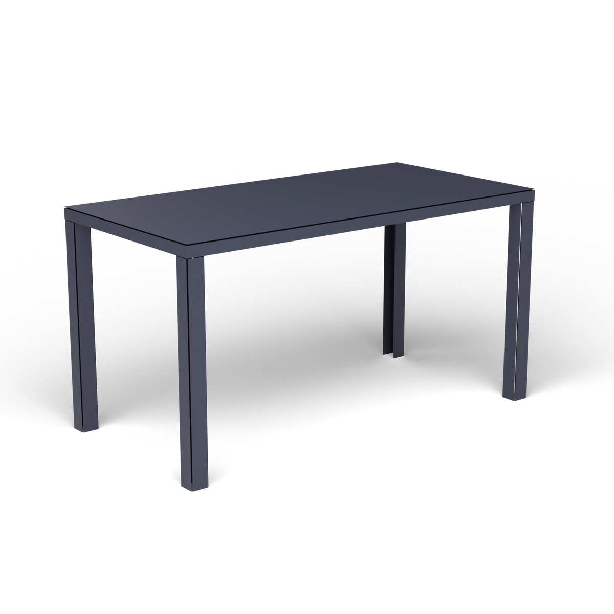 Easy Rechthoekige Eettafel, 140 × 70 × h 74 cm, Grey Blue