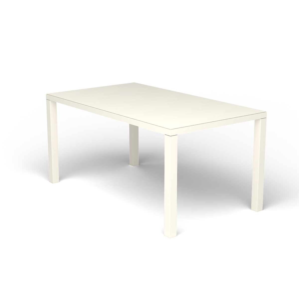 Easy Rechthoekige Eettafel, 157 × 90 × h 74 cm, Antique White