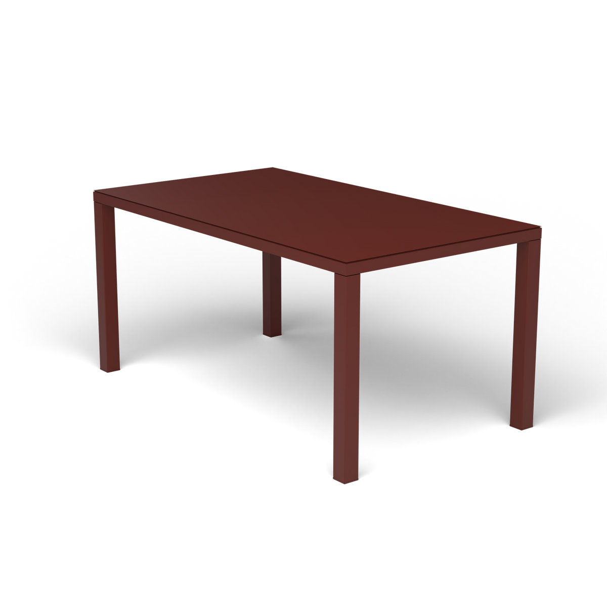 Easy Rechthoekige Eettafel, 157 × 90 × h 74 cm, Chestnut Brown