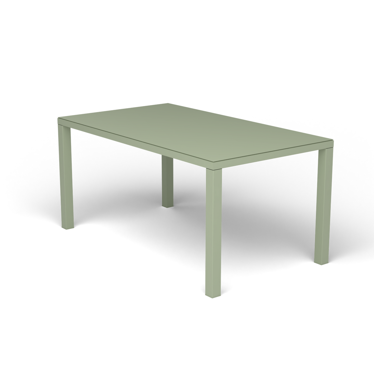 Easy Rechthoekige Eettafel, 157 × 90 × h 74 cm, Green Tea