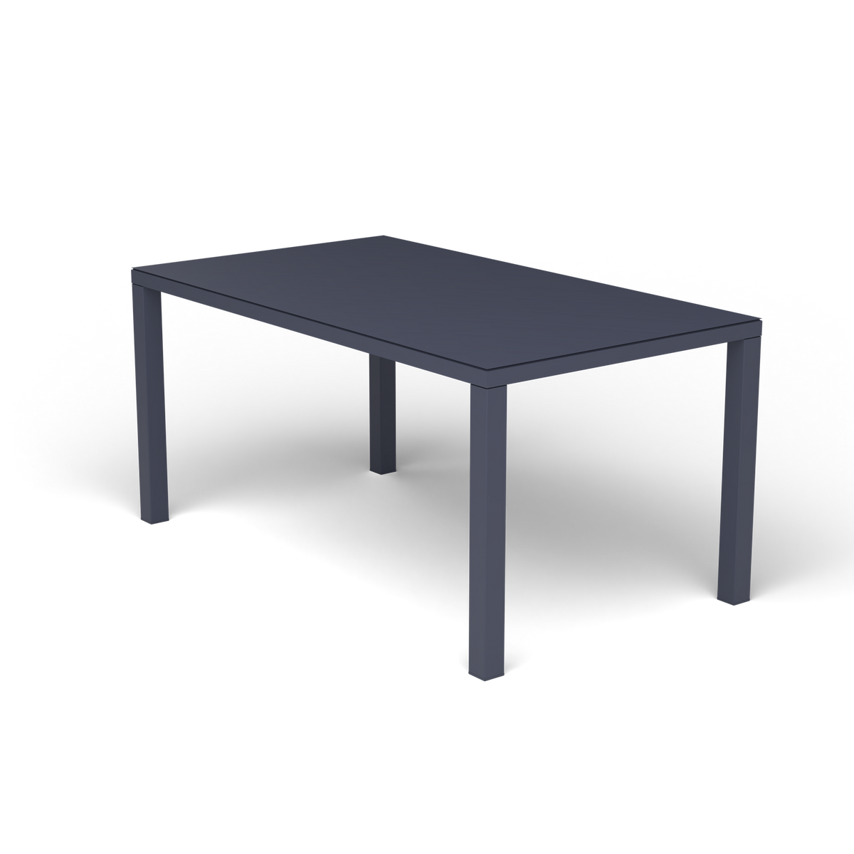 Easy Rechthoekige Eettafel, 157 × 90 × h 74 cm, Grey Blue