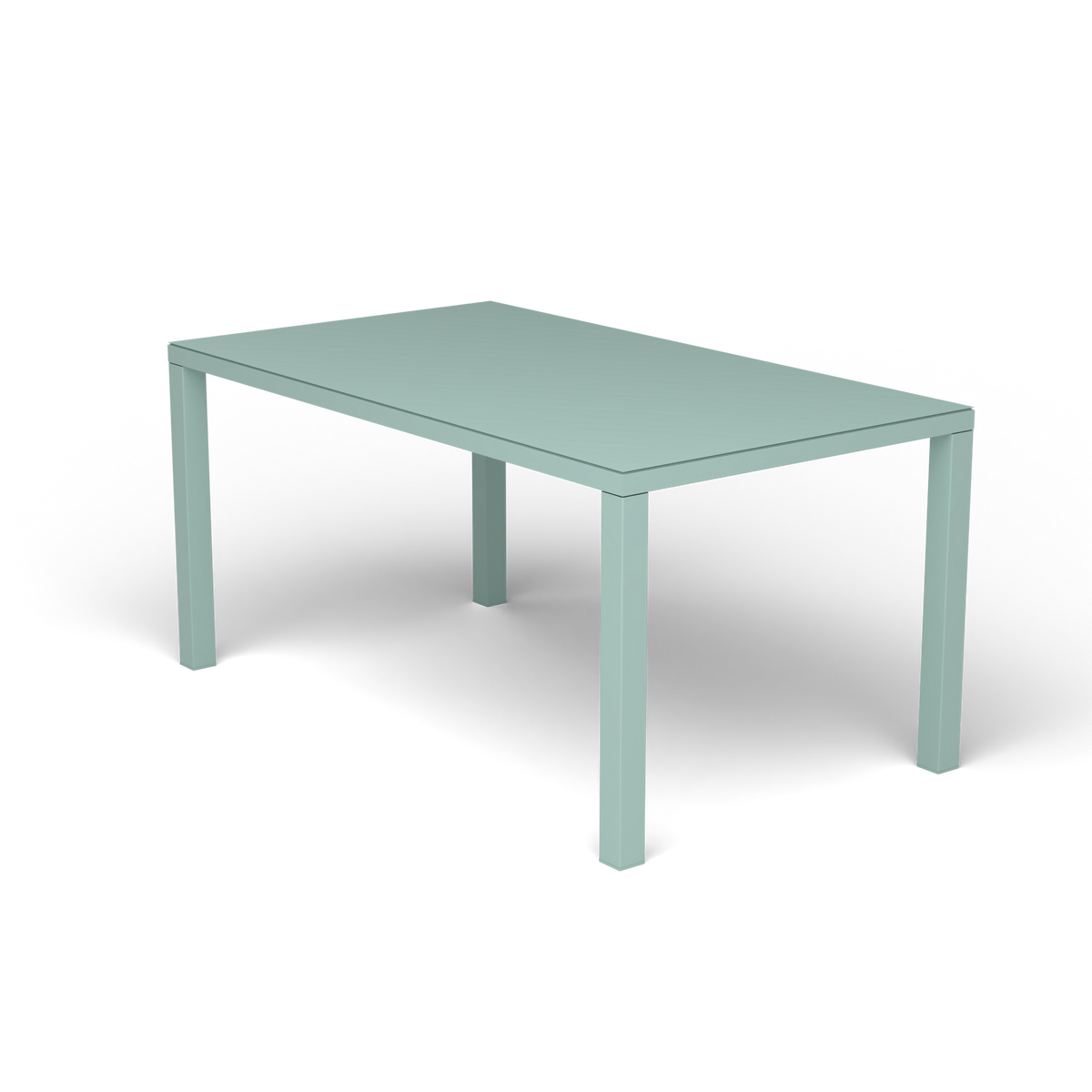 Easy Rechthoekige Eettafel, 157 × 90 × h 74 cm, Light Blue