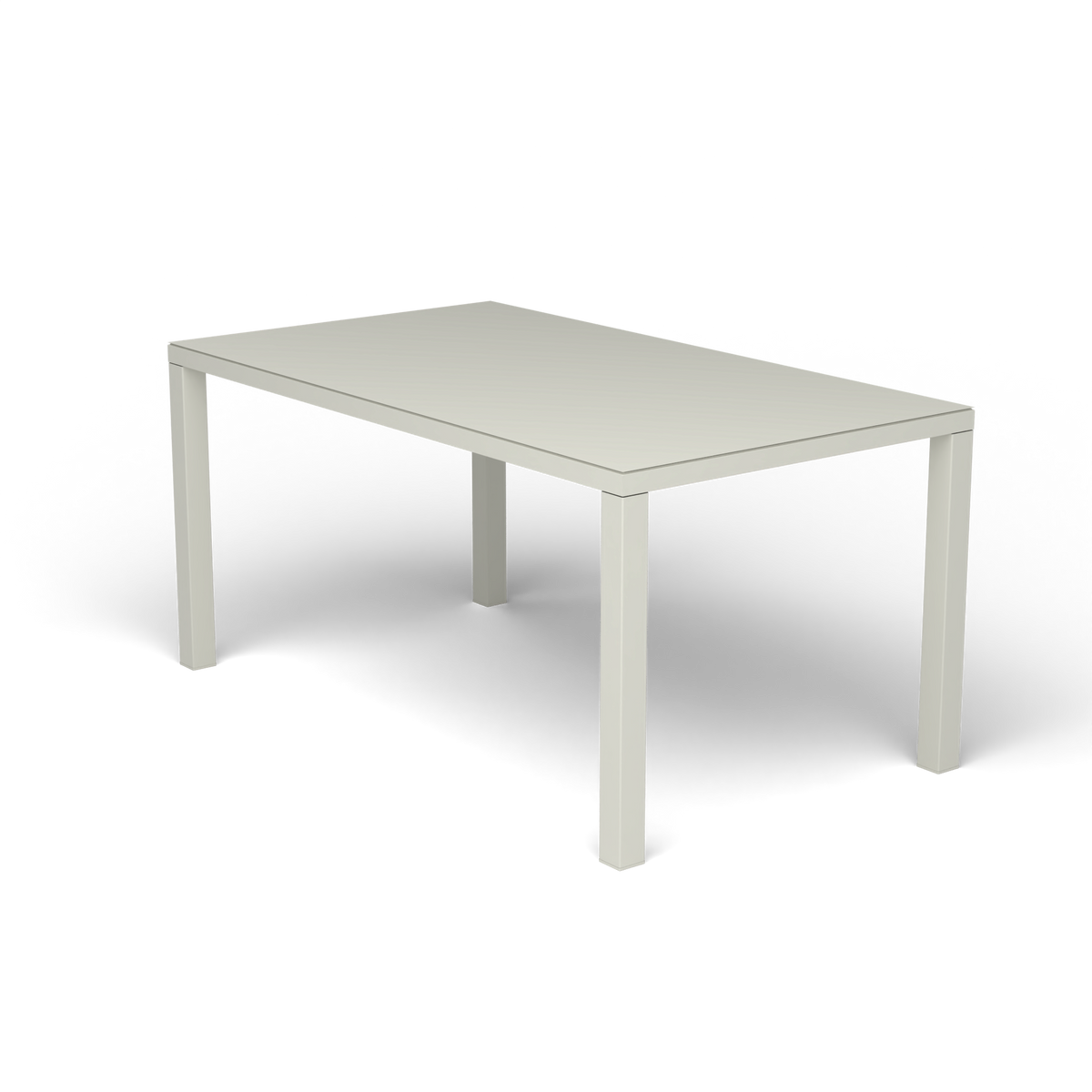 Easy Rechthoekige Eettafel, 157 × 90 × h 74 cm, Powder Grey