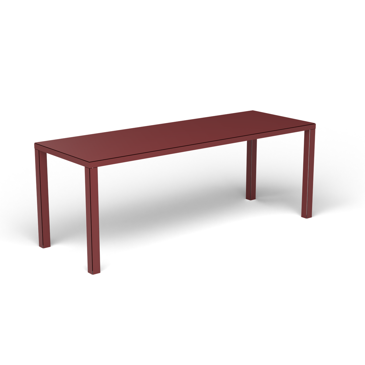 Easy Rechthoekige Eettafel, 200 × 70 × h 74 cm, Autumn Red