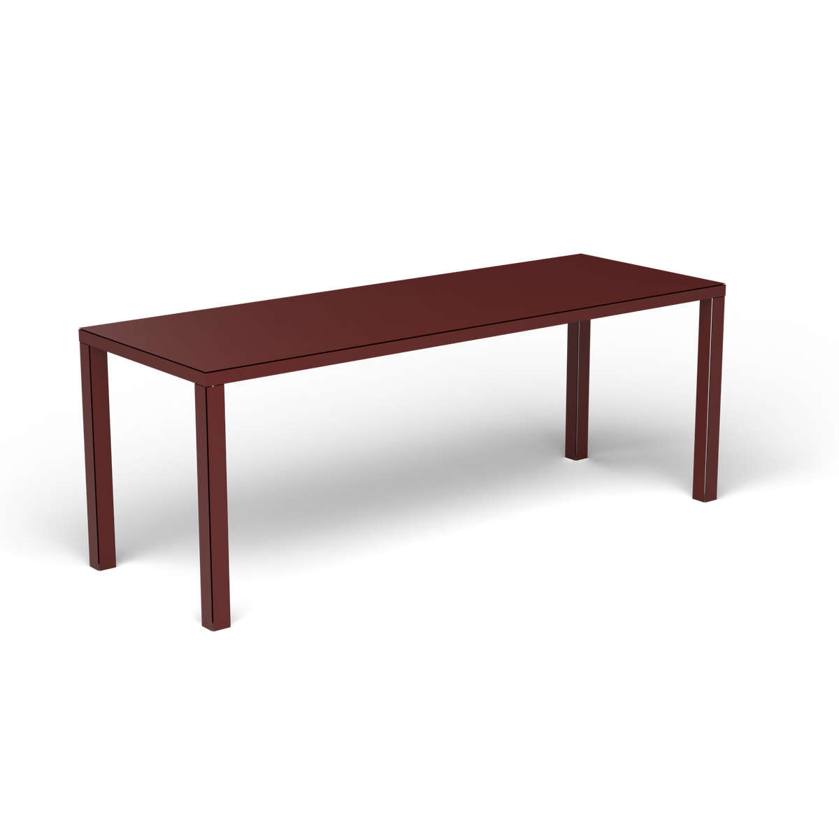 Easy Rechthoekige Eettafel, 200 × 70 × h 74 cm, Chestnut Brown