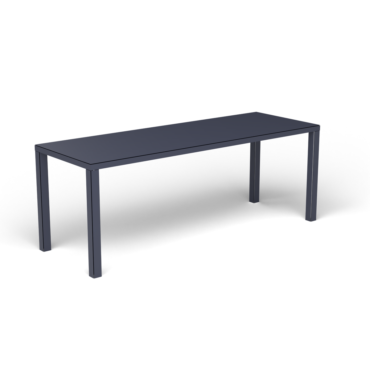 Easy Rechthoekige Eettafel, 200 × 70 × h 74 cm, Grey Blue