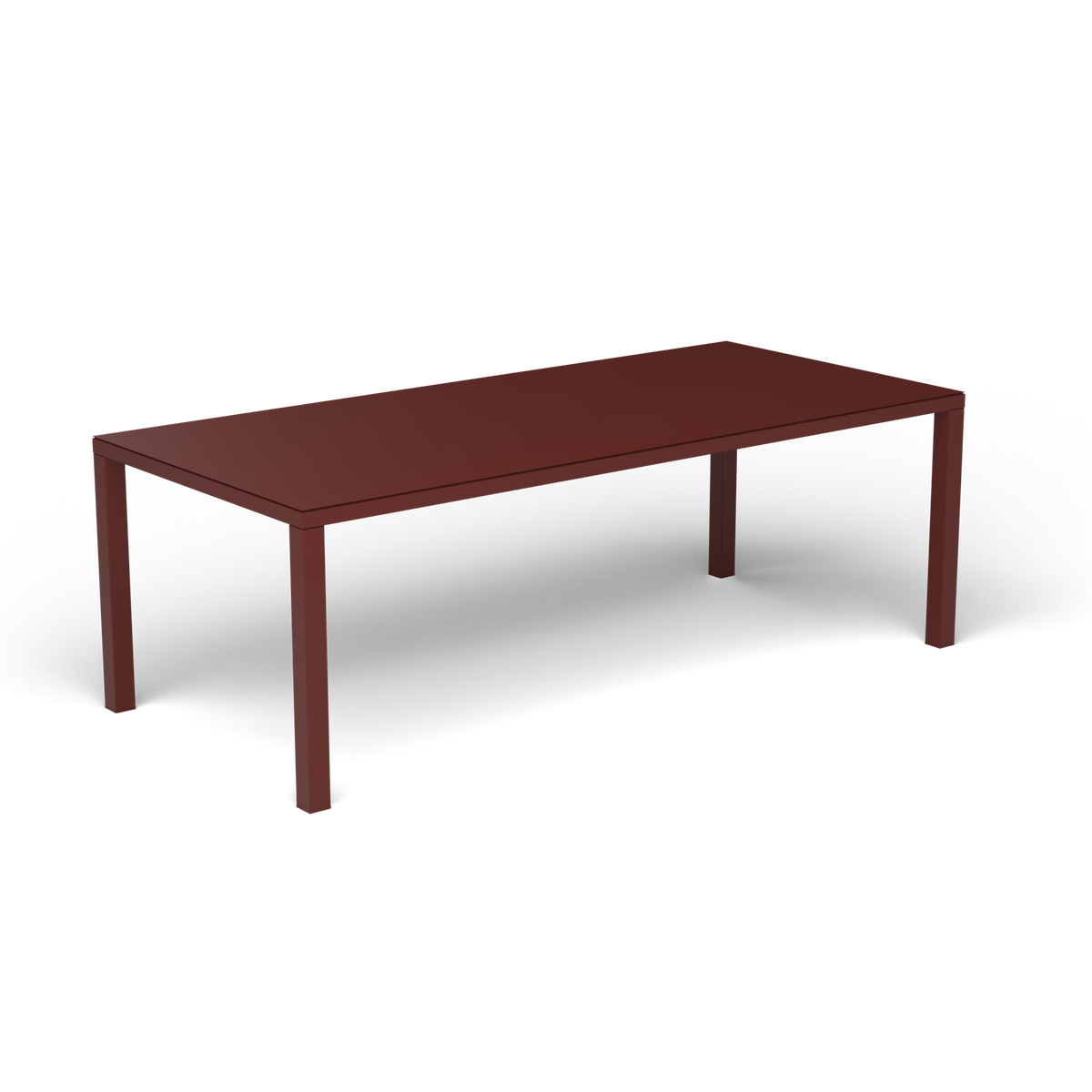 Easy Rechthoekige Eettafel, 220 × 100 × h 74 cm, Chestnut Brown