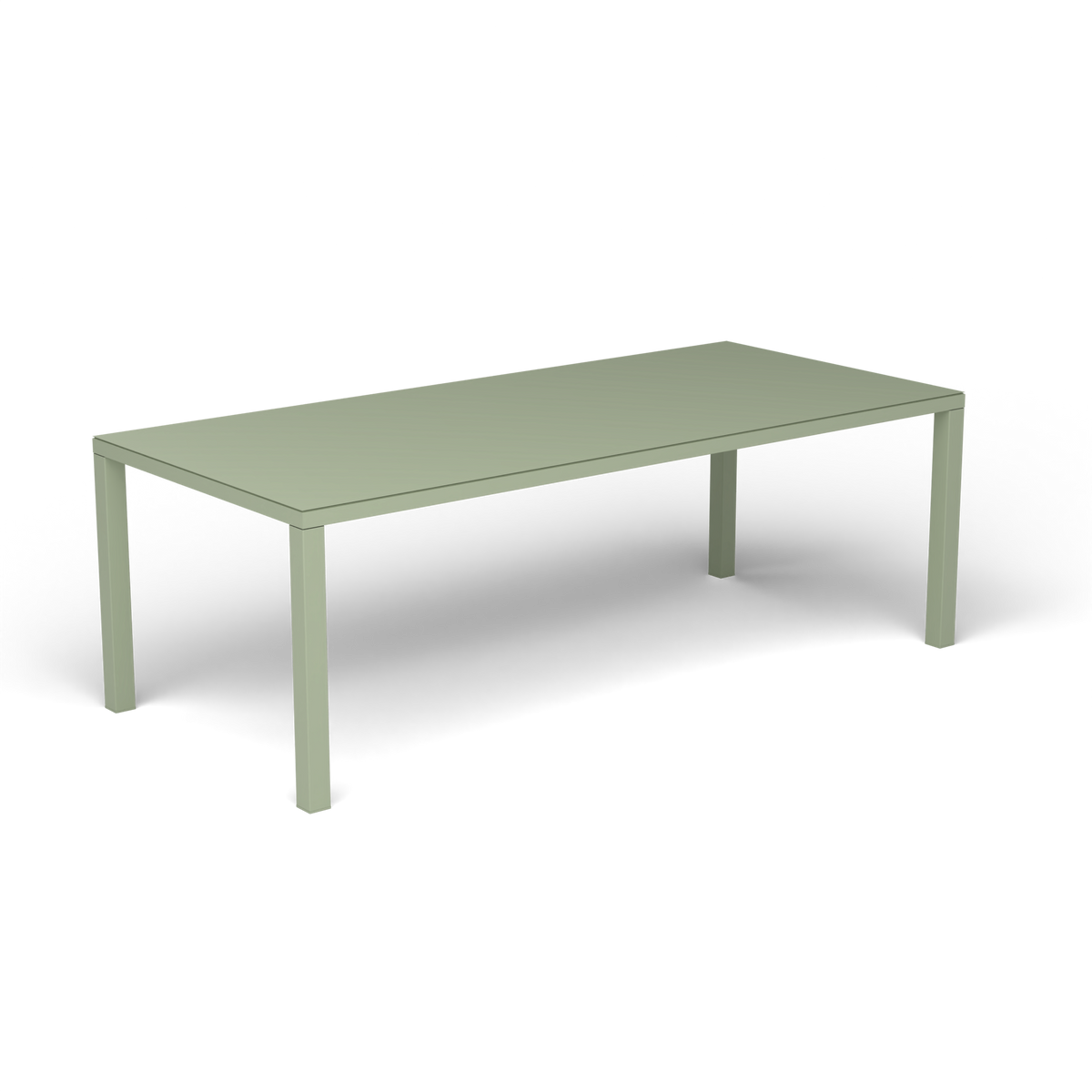 Easy Rechthoekige Eettafel, 220 × 100 × h 74 cm, Green Tea
