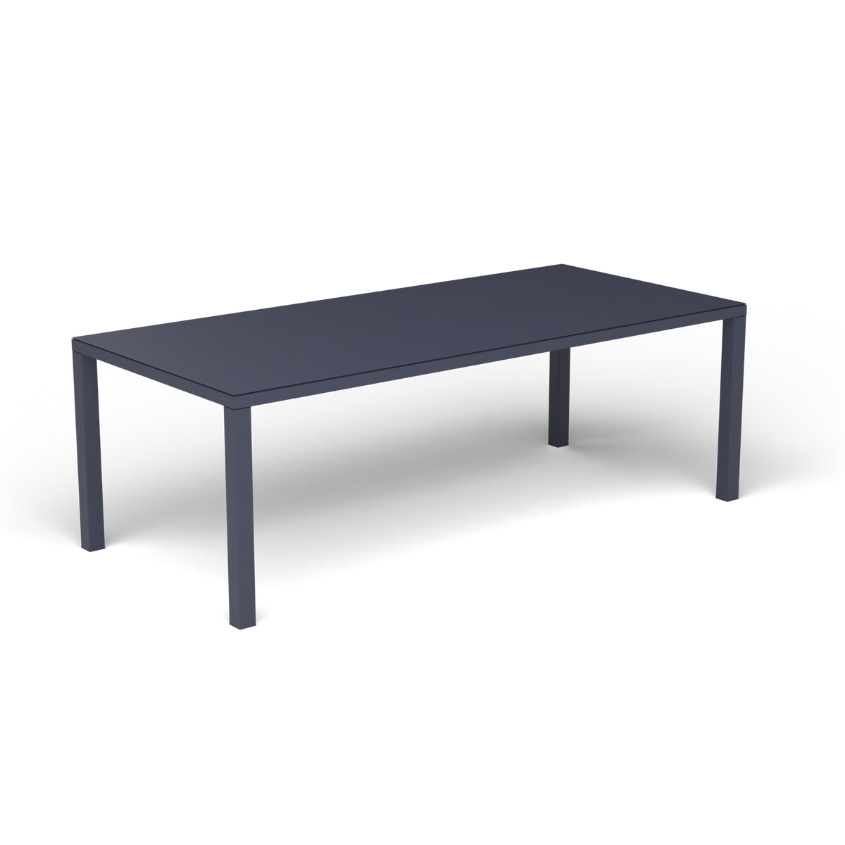 Easy Rechthoekige Eettafel, 220 × 100 × h 74 cm, Grey Blue