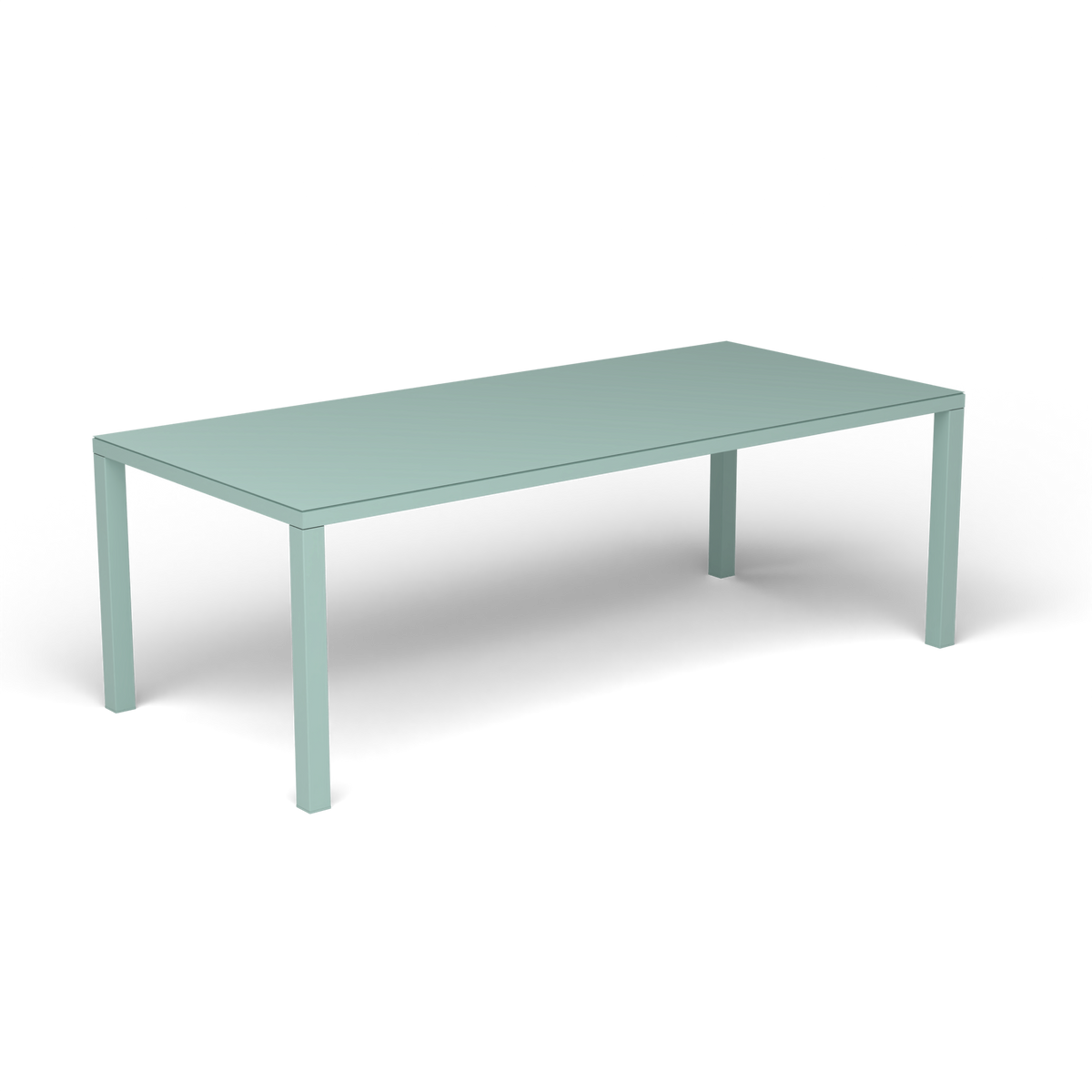 Easy Rechthoekige Eettafel, 220 × 100 × h 74 cm, Light Blue