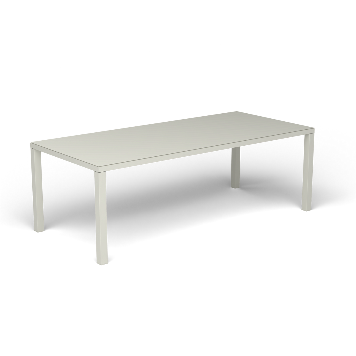 Easy Rechthoekige Eettafel, 220 × 100 × h 74 cm, Powder Grey