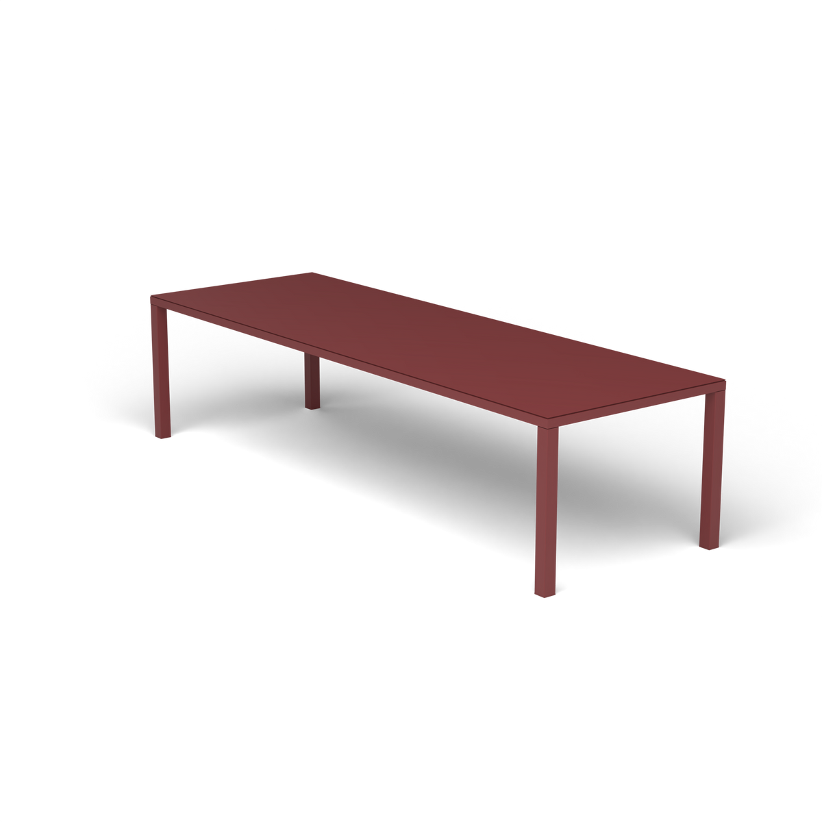 Easy Rechthoekige Eettafel, 300 × 100 × h 74 cm, Autumn Red