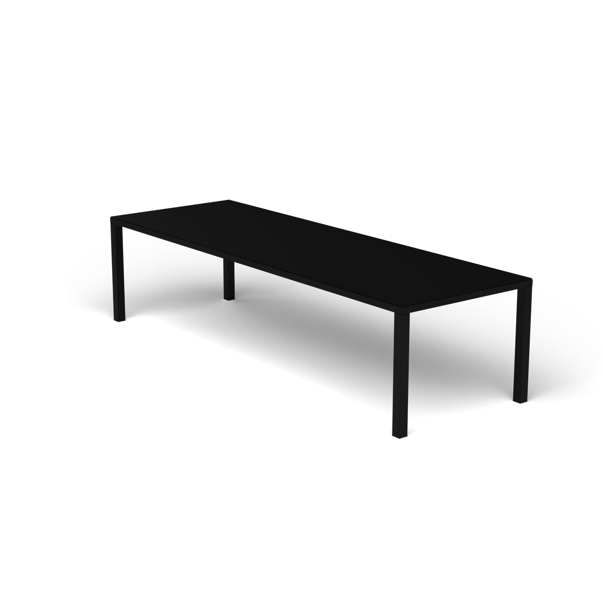 Easy Rechthoekige Eettafel, 300 × 100 × h 74 cm, Black
