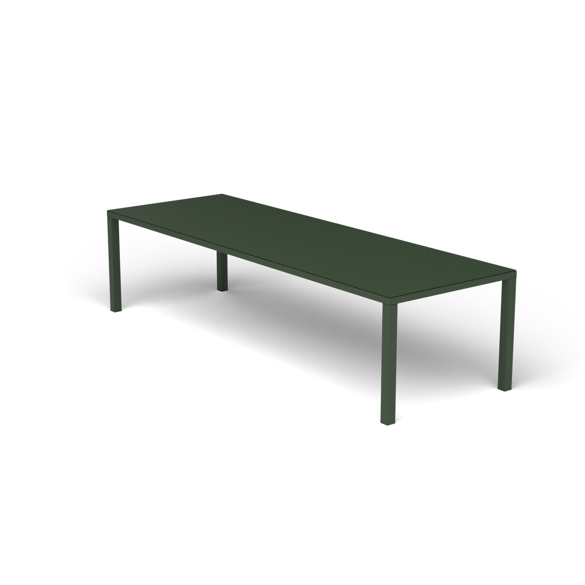 Easy Rechthoekige Eettafel, 300 × 100 × h 74 cm, Bottle Green