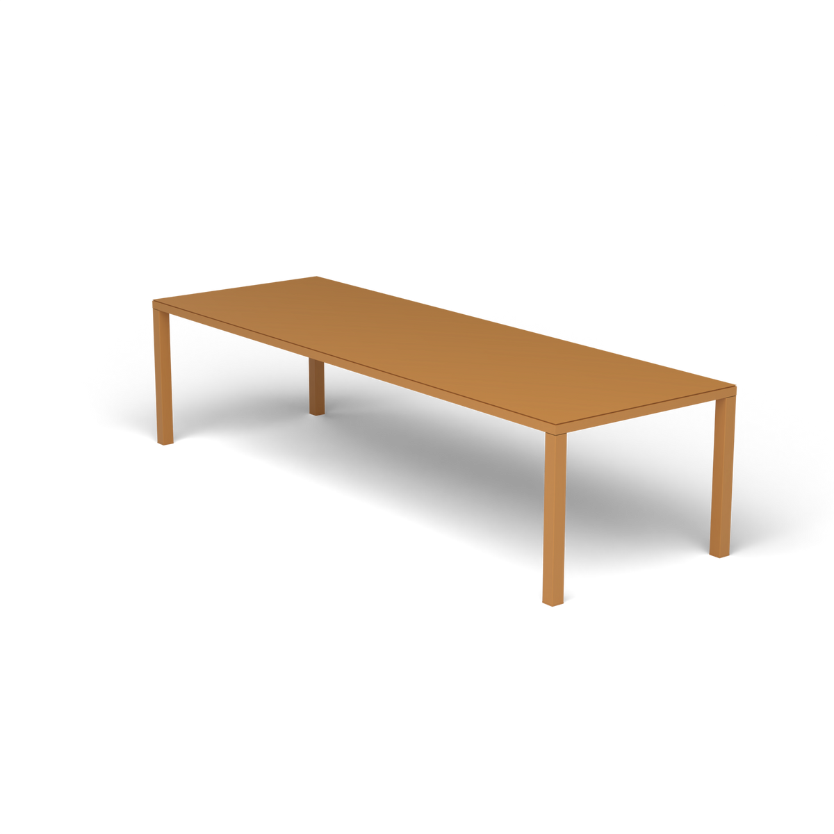 Easy Rechthoekige Eettafel, 300 × 100 × h 74 cm, Mustard Yellow