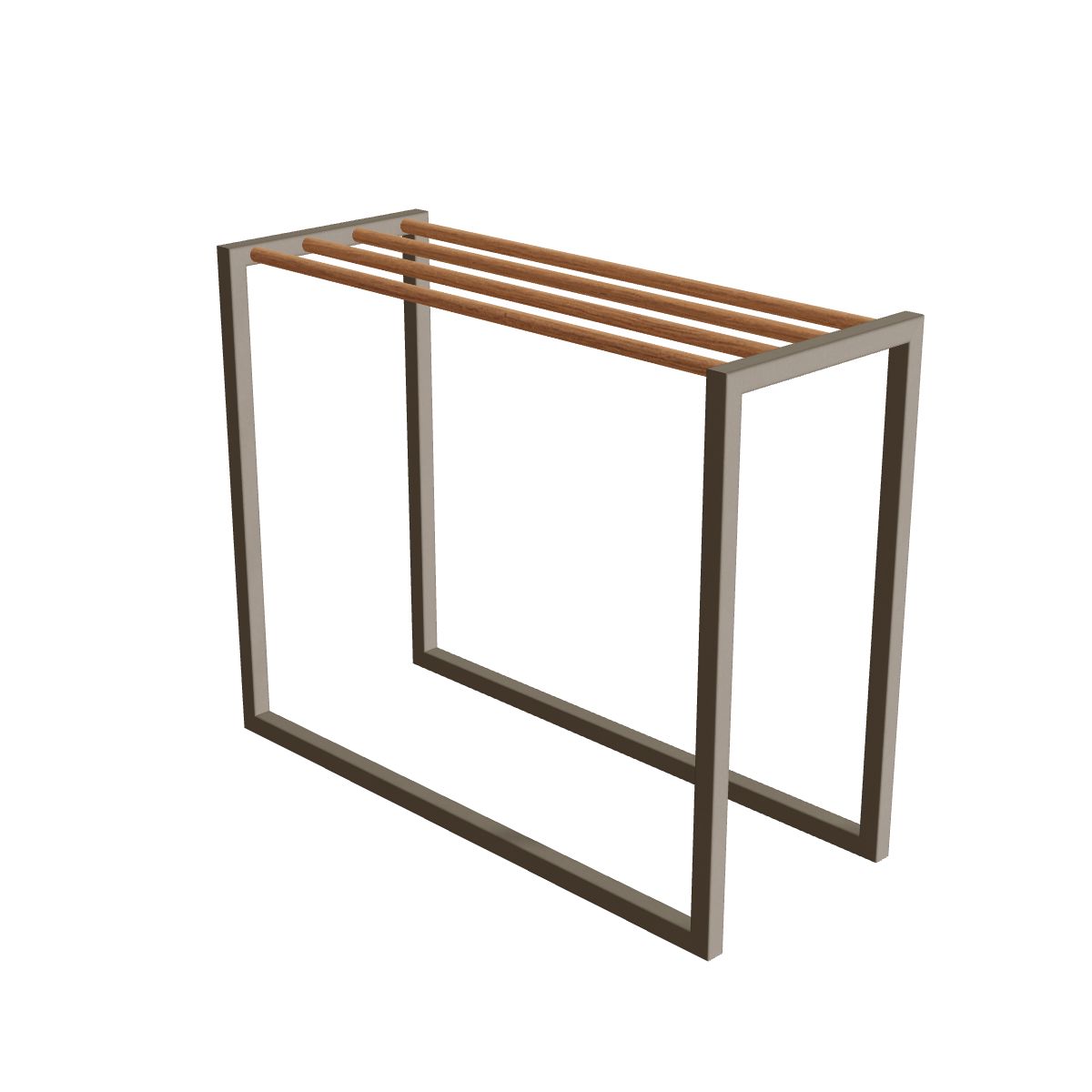 Ninix Handdoekrek RVS & Teak