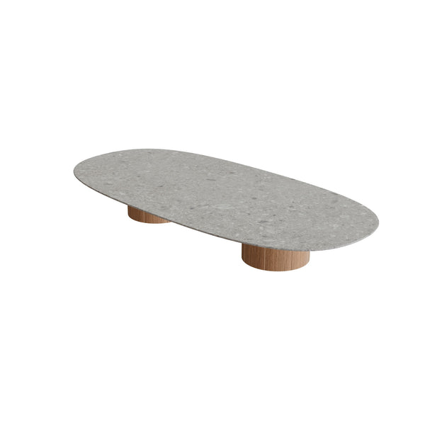 Regaliz Tafel Low Lounge 250x120cm Super Ellipse Ronde Voet