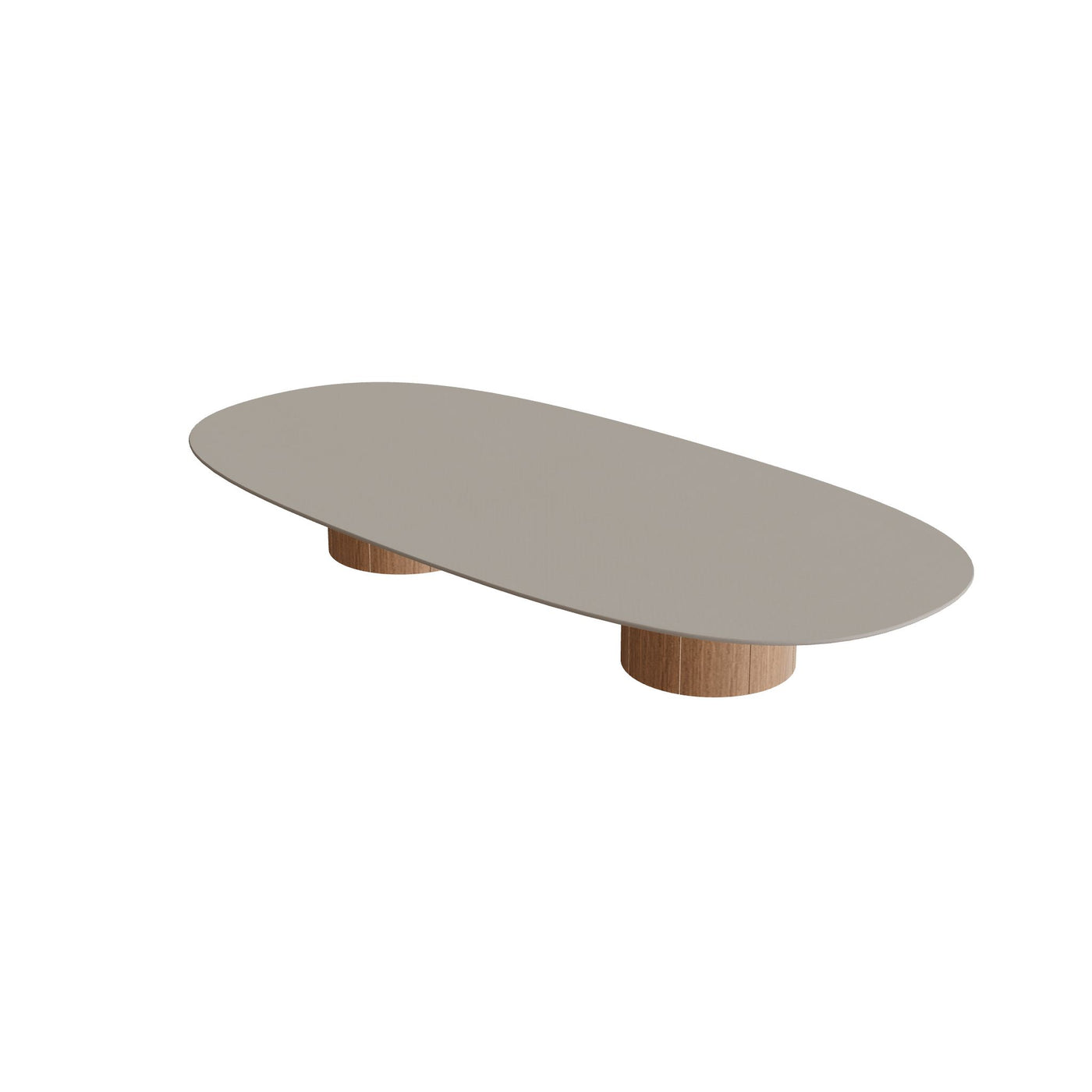 Regaliz Tafel Low Lounge 250x120cm Super Ellipse Ronde Voet