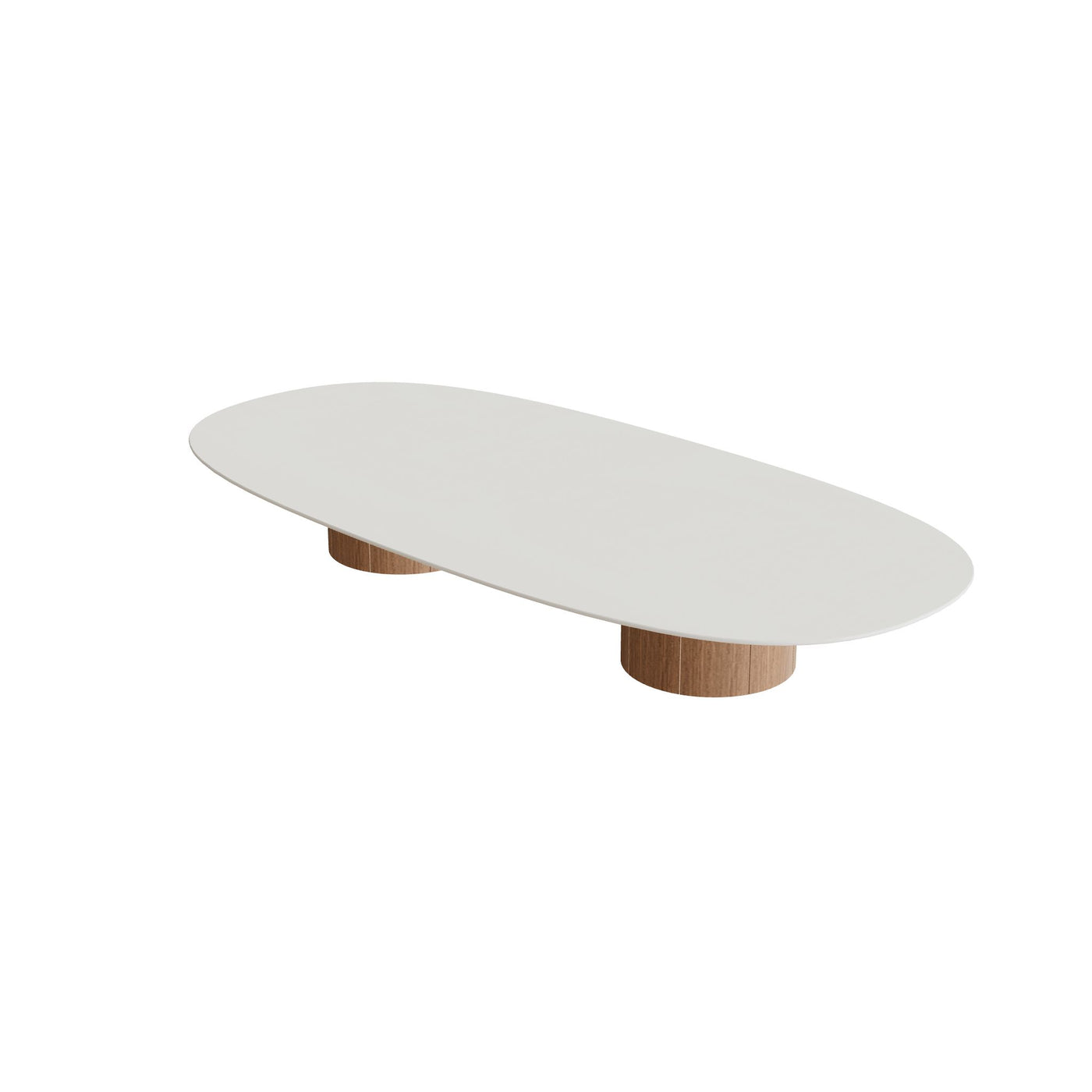 Regaliz Tafel Low Lounge 250x120cm Super Ellipse Ronde Voet