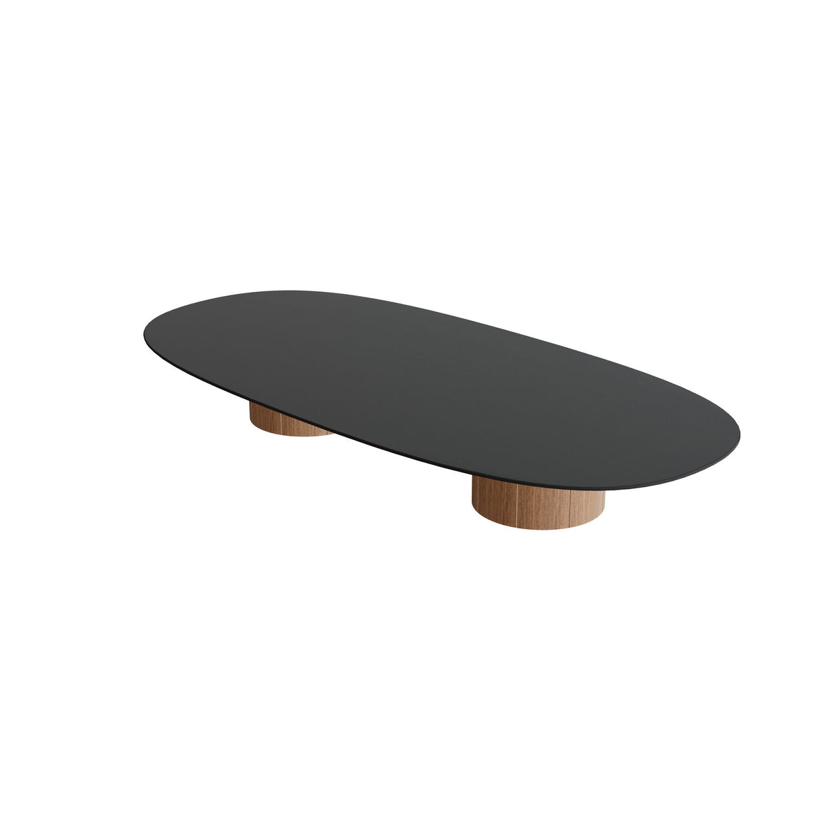 Regaliz Tafel Low Lounge 250x120cm Super Ellipse Ronde Voet