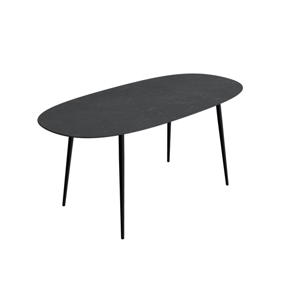 Table haute Styletto Super Ellipse 250x120cm