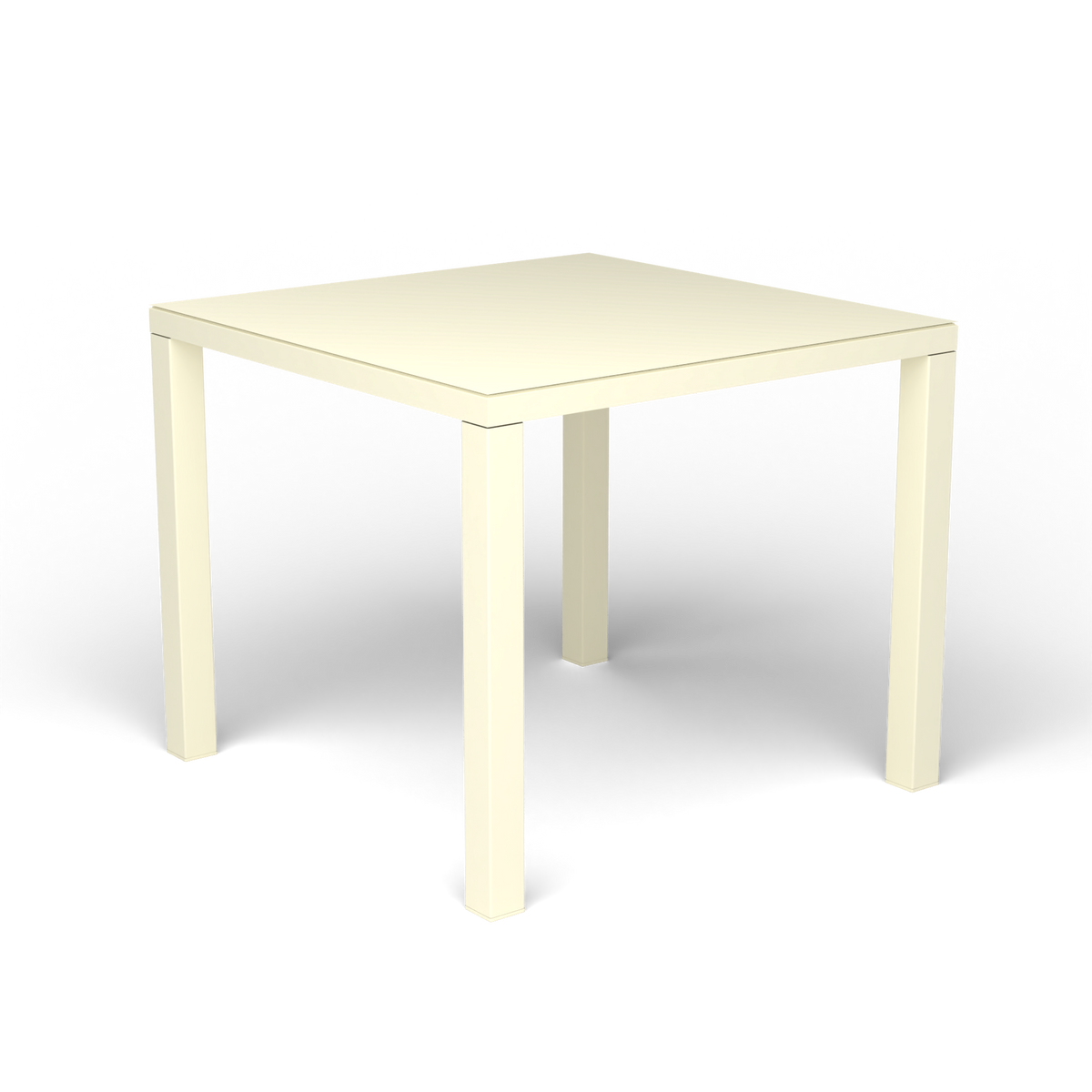 Easy Vierkante Eettafel, Butter White