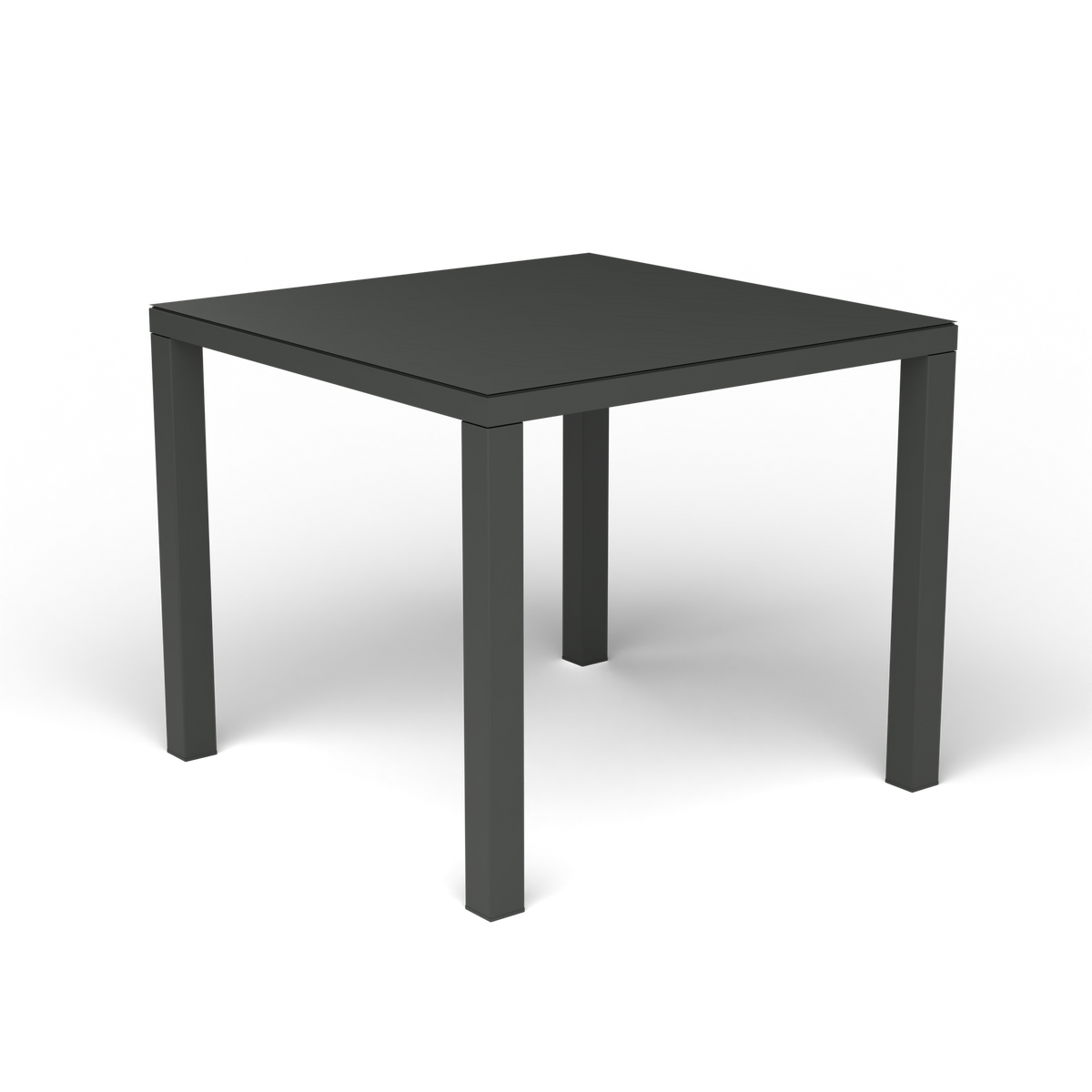 Easy Vierkante Eettafel, Metallic Grey