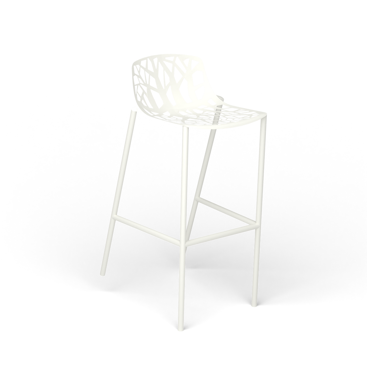 Forest Kruk, 48 × 56 × h 78/97 cm, White