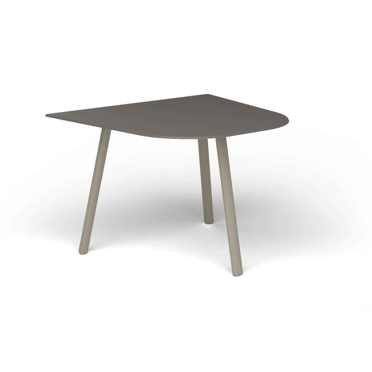 Mosaiko Bijzettafel, 50 × 56 × h 38 cm, Pearly Gold, Aluminium speckled Anthracite