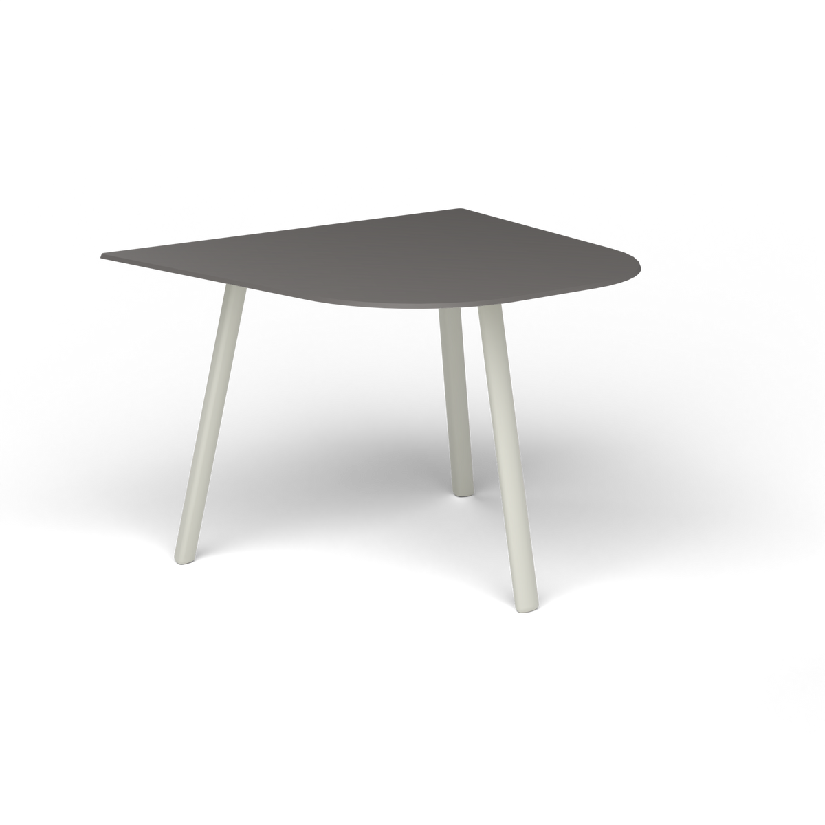 Mosaiko Bijzettafel, 50 × 56 × h 38 cm, Powder Grey, Aluminium speckled Anthracite