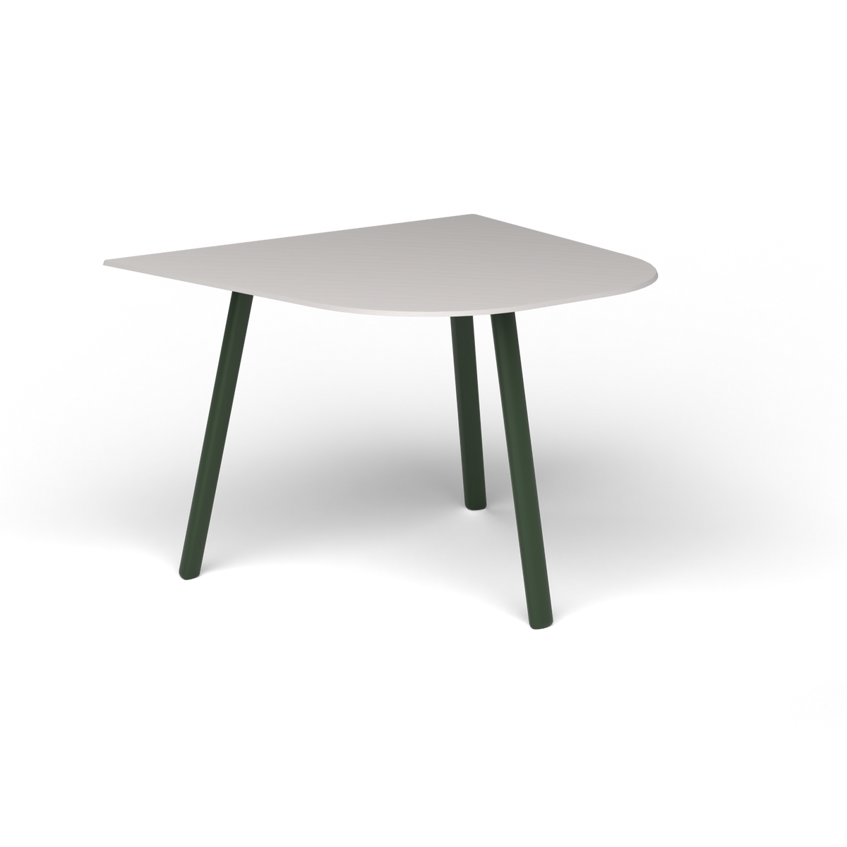 Mosaiko Bijzettafel, 50 × 56 × h 38 cm, Bottle Green, Aluminium speckled Grey