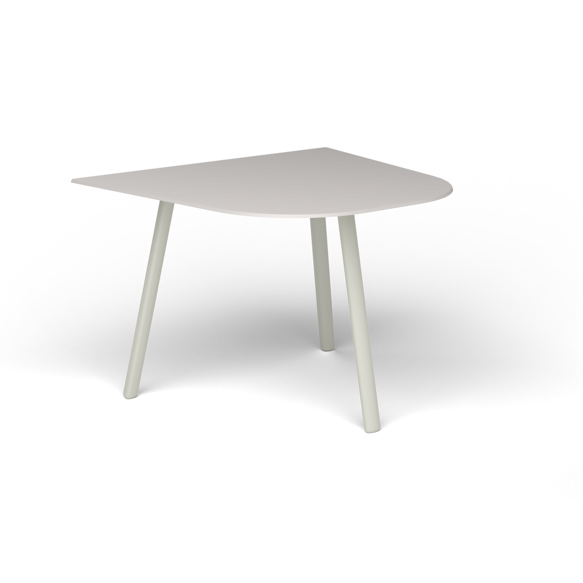 Mosaiko Bijzettafel, 50 × 56 × h 38 cm, Powder Grey, Aluminium speckled Grey